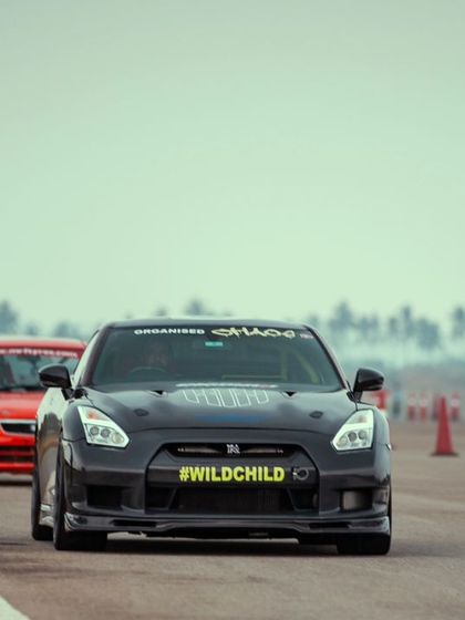A closer look at the formidable Wildchild Nissan GTR on the track. This is the kind of high-performance machinery that defines the top tier of competition at our events.