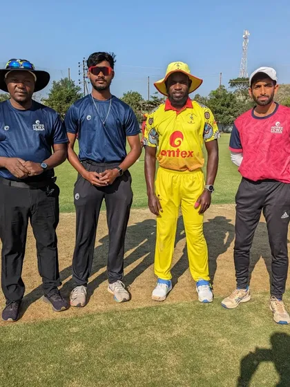 Our coaches and players with members of the Uganda National Team. A great experience hosting them at the Omtex ICWC Cricket Institute.
