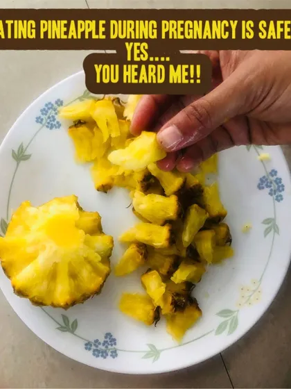 Let's talk about one of the most common pregnancy food myths: pineapple. Yes, you can safely enjoy this fruit. I help you separate fact from fiction, so you can eat a variety of healthy foods without unnecessary fear. A balanced diet includes enjoying nutritious fruits like pineapple in moderation.