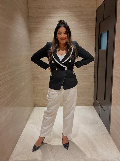 Sharp, sleek, and unstoppable. This black and white blazer look is one of my go-tos for a powerful, professional statement.