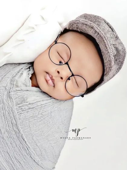 Adding a pair of glasses for a fun, 'little scholar' look.