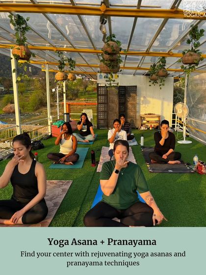 A look at a pranayama session from one of our retreats. We find our center with rejuvenating yoga asanas and breathing techniques.