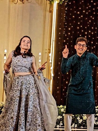 This fun couple wanted their personalities to shine through. We choreographed a playful routine that was full of energy and laughs.