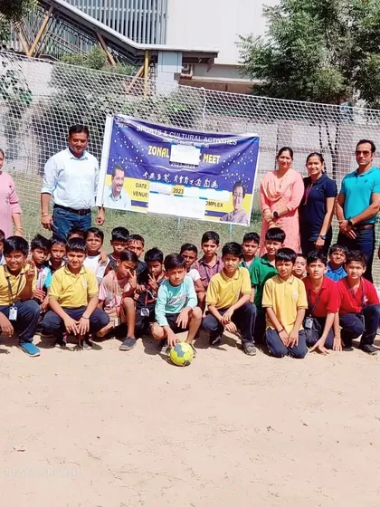 Our junior players at a local football meet. We encourage participation in all forms of competitive events to build their confidence.