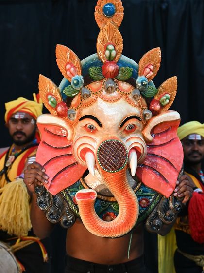 Greenhouse - Curated Artisan & Vintage Decor Hand-Carved Traditional Masks photo 27