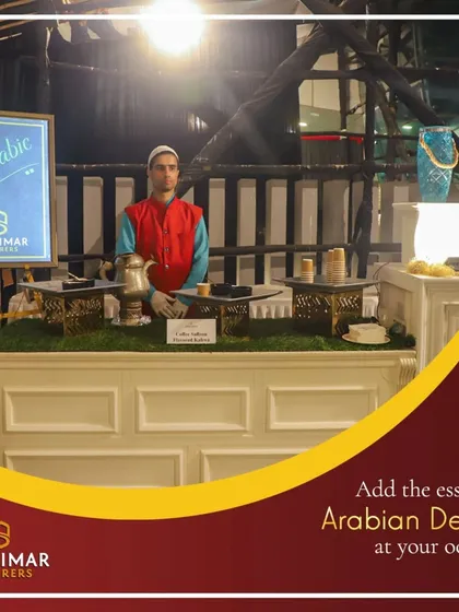 Add the essence of Arabian Delights to your occasions with our themed counters, complete with authentic decor and a dedicated server.
