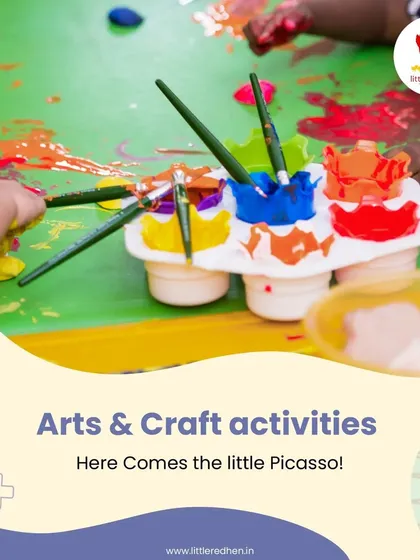 We encourage children to get creative and a little messy. Our arts and crafts sessions are all about exploring colors, textures, and self-expression without worrying about a perfect outcome. It is in the joyful process of creation that the real learning happens.