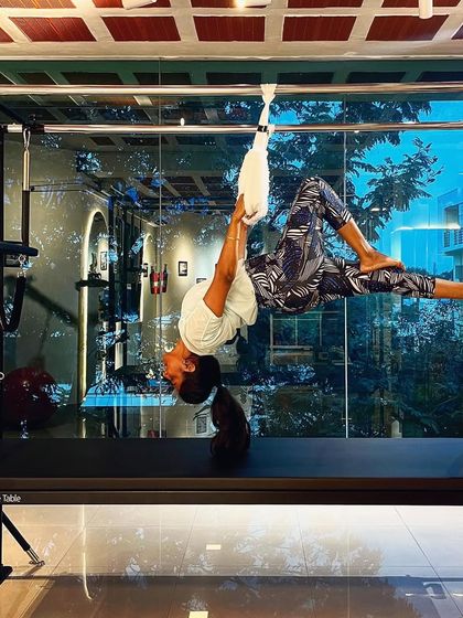 The world around you is what you are. This hanging inversion on the Cadillac helps to create a healthy mindset and a healthy body.