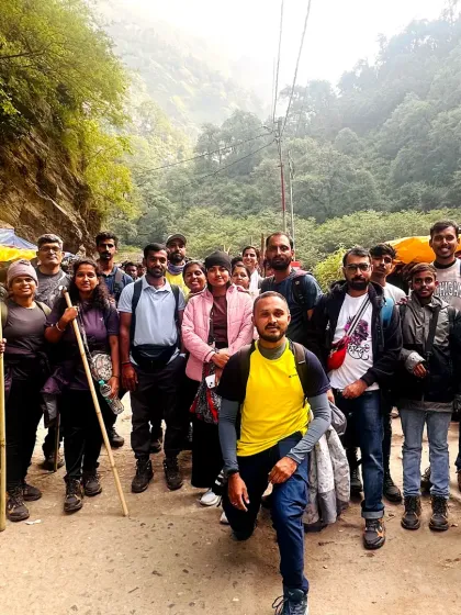 A glimpse of our Kedarnath and Badrinath Dham batch. We organize spiritual journeys to the Himalayas for those seeking a different kind of adventure.