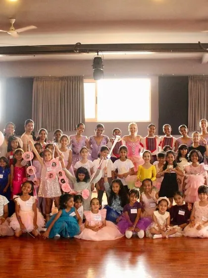 A group photo from our Nutcracker Extravaganza. Look at all those happy faces. These events are all about celebrating our community and our shared love for ballet.