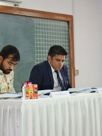 Judging the rounds of the 15th NLU Antitrust Law Moot Court Competition at National Law University, Jodhpur. It was an honor to evaluate the sharp legal minds of tomorrow.