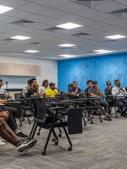 Empowering coaches is key to creating a culture of wellness. Here I am leading a dynamic nutrition session for the coaching staff at Lakshyan Academy of Sports, equipping them with the knowledge to support their athletes' performance.