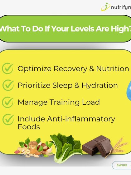 If your inflammatory markers are high, the solution involves optimizing recovery, prioritizing sleep, managing training load, and including anti-inflammatory foods.