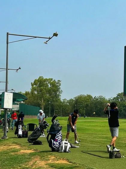 This is where it begins. A busy day on the range, full of champions, grinders, and dreamers.