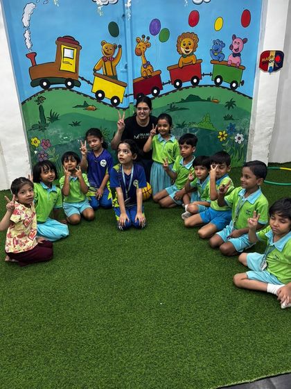 All smiles and peace signs from our youngest group of ballers. We create a positive and encouraging atmosphere for kids to start their basketball journey.