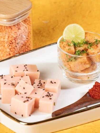 This is my soy-free lentil tofu, a true game-changer for those with soy allergies. It has a firm texture and a mild taste, perfect for absorbing the flavors of any marinade or curry.