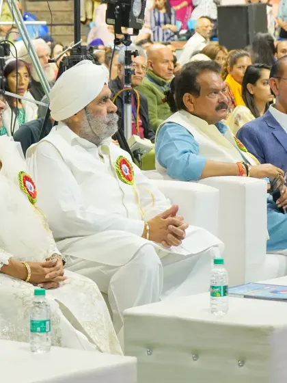 We ensure comfortable and well-placed seating for VIPs and keynote speakers. Here, honored guests are seated at the Darshan Academy's annual day, with a clear view of the stage and proceedings.