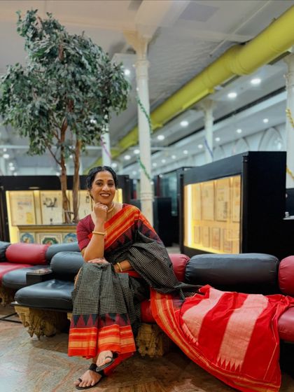 A relaxed moment on set, with the makeup looking flawless.