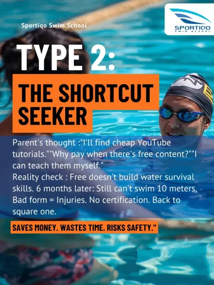 Parent Type 2 is "The Shortcut Seeker," who tries to use free tutorials. This approach wastes time, risks injury from bad form, and compromises safety.