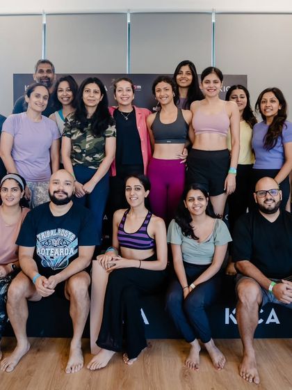 A group photo filled with gratitude after our International Yoga Day celebration. It's always an honor to share the magic of yoga with such a wonderful community.