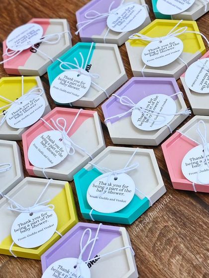 Hues of Memories - Custom Eco-Resin Home Decor Personalized Coasters photo 14