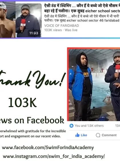 Thank you for 103K views on our Facebook video. We are overwhelmed with gratitude for the incredible support from our community.