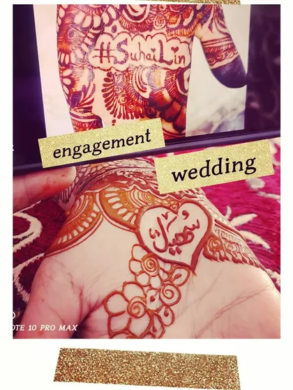From engagement to wedding! This collage shows how we incorporated the couple's hashtag for the engagement and then the groom's name for the wedding. I love being part of the whole journey.