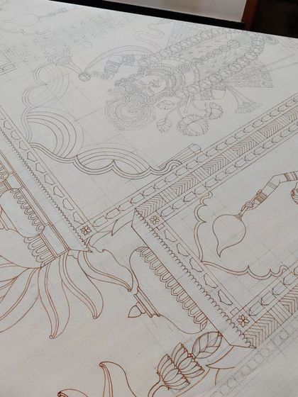 A duplicate of the border outline.