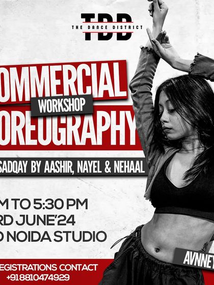 Get ready to move to the viral hit "Sadqay". Join Avnney for a commercial choreography workshop and be part of the trend.