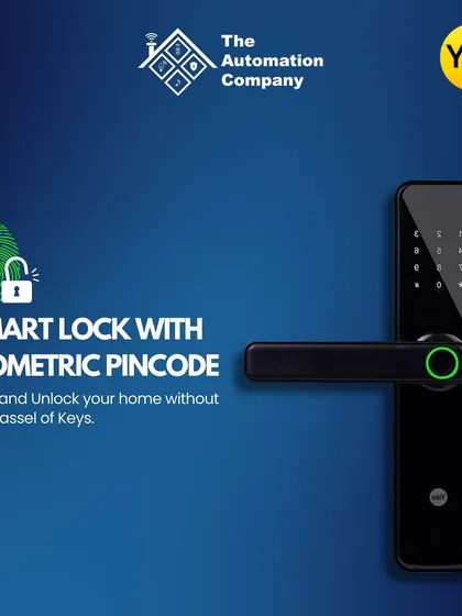 I offer advanced keyless entry solutions like this Yale smart lock. It allows you to unlock your door using a biometric fingerprint or a secure PIN code, removing the need to carry keys while enhancing your home's security.