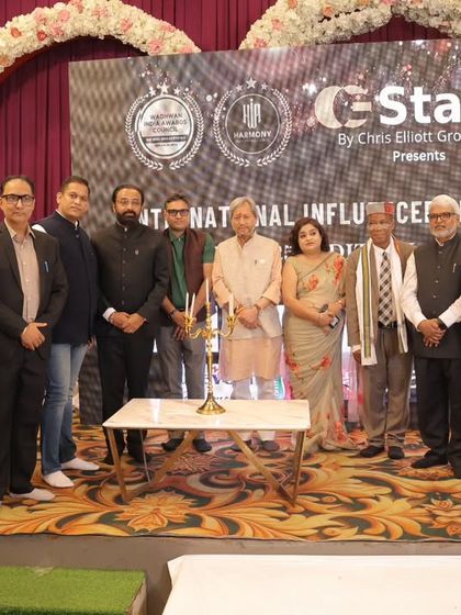 Participating in the lamp lighting ceremony at the International Influencer Leaders Awards. This tradition symbolizes the dispelling of darkness with the light of knowledge and innovation, a principle I hold dear.