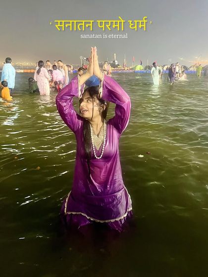 'Sanatan Parmo Dharma'. Taking a holy dip in the Ganga during the Mahakumbh is an experience of a lifetime.
