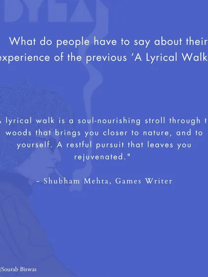 These are more reflections from people who have joined my walks. Their words speak to the soul-nourishing, meditative, and connecting power of blending poetry with nature. I am so grateful for their willingness to share their experiences.