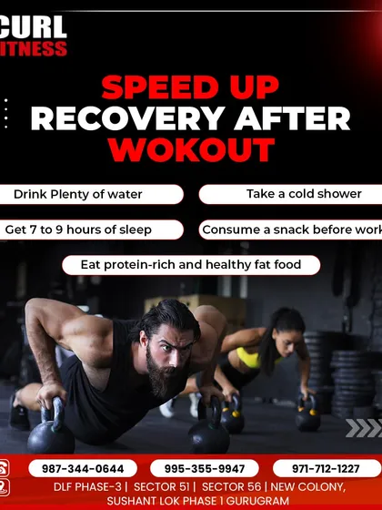 Recovery is just as important as the workout itself. This guide gives essential tips like drinking water, getting enough sleep, and eating protein-rich food to speed up recovery.