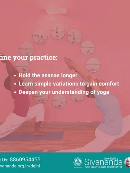 As you move through the course, you will refine your practice by holding asanas longer and learning simple variations. This helps you gain comfort and deepen your connection to each pose.