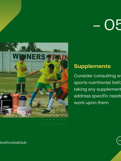 Our nutrition guide also covers the responsible use of supplements, advising consultation with a sports nutritionist.