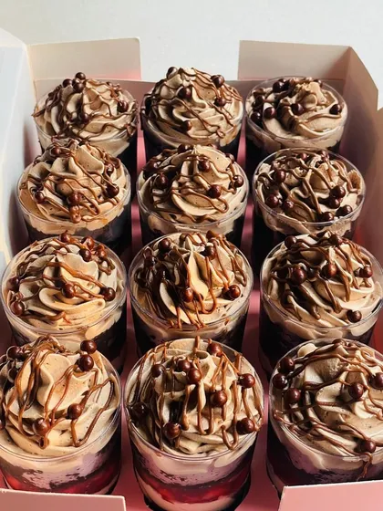 My Nutella Mousse and Strawberry Shots are perfect for parties. I prepare them in boxes, making it easy for you to serve these delightful layered treats to your guests.