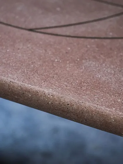 Explore the variety of our custom tables and consoles. From multi-color concrete slabs and Venetian terrazzo tops to pieces with intricate brass inlays and leaf imprints, each one is handcrafted to be uniquely yours.