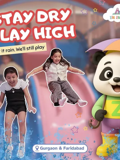 Stay dry, play high! Let it rain outside, because the fun never stops in our indoor playland. Kids can slide and jump no matter the weather.
