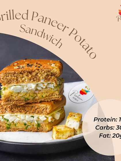 Our Grilled Paneer Potato Sandwich is a consistent bestseller. With 14g of protein, it's a hearty and satisfying vegetarian option that's loved by many.