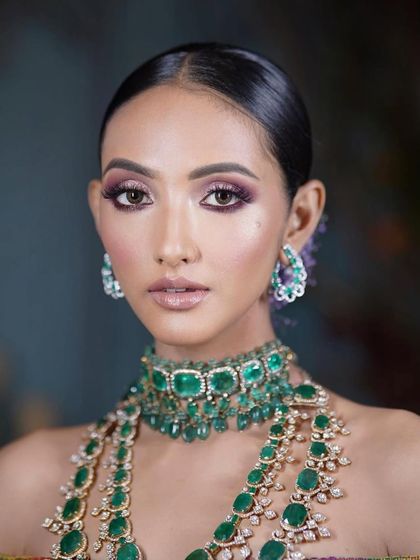 Another close-up of the purple smokey eye, showing the beautiful blending and the way it makes the eyes pop.