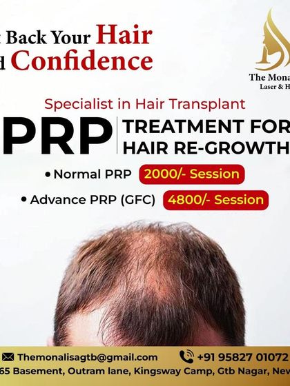 We offer both standard PRP and advanced GFC treatments to help you regain your hair and confidence. Our pricing is transparent, allowing you to choose the best option for your needs.