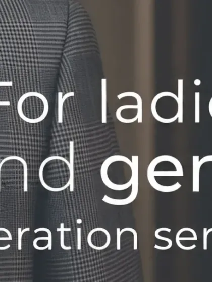 My alteration services are for everyone. I offer expert tailoring for both ladies' and gents' formal and casual wear, ensuring a perfect fit for all.