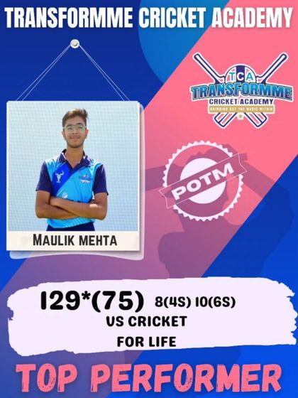 Transform Cricket Academy - Advanced Competitive Cricket Training The Record Breakers: Individual Player Achievements photo 55