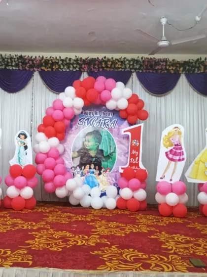 The stage is set for a magical first birthday with our 3D Princess theme.