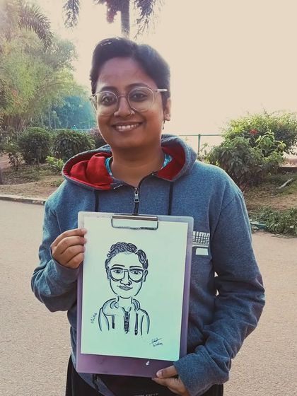 Meet Nish, a beautiful author. It's an honor to sketch the people who write the stories we love.