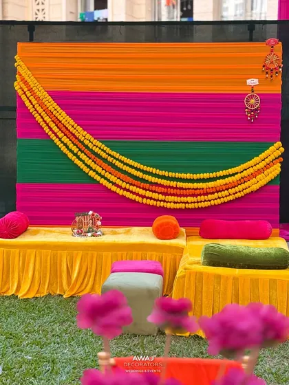Another angle of the low seating area, perfect for guests to relax and get their henna done.