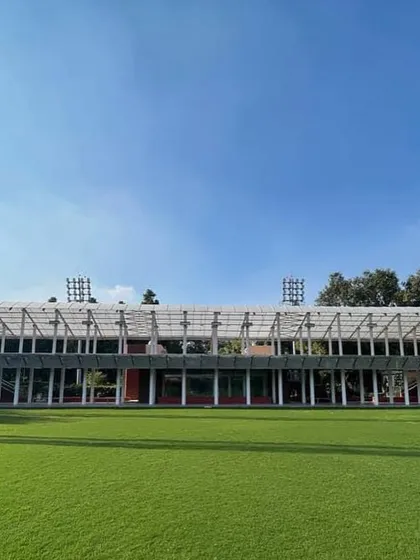 Our state-of-the-art, 50-bay double-tier driving range at the Siri Fort Sports Complex. We've created a world-class facility that's open and welcoming to players of all levels.