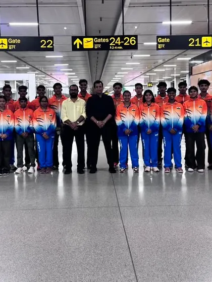 The full Indian Karate team at the airport, ready to depart for the 23rd AKF Asian Championship in China. We sponsored a significant portion of the team's travel, ensuring our best players get the exposure they deserve.