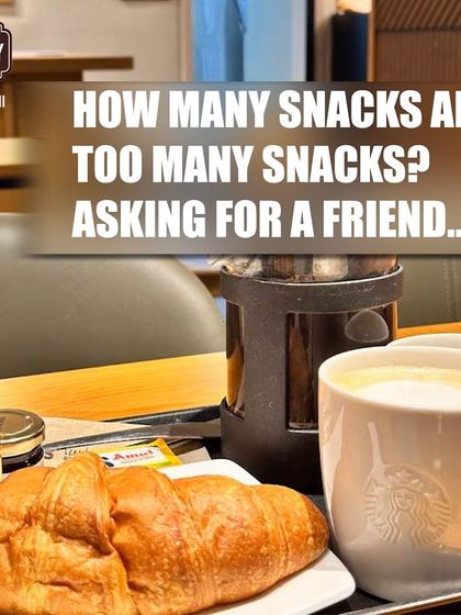 How many snacks are too many? With a fresh croissant and a hot coffee from Starbucks, we say the limit does not exist.